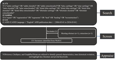 Visualized trends and bibliometric analysis in ankle cartilage repair from 2004 to 2024